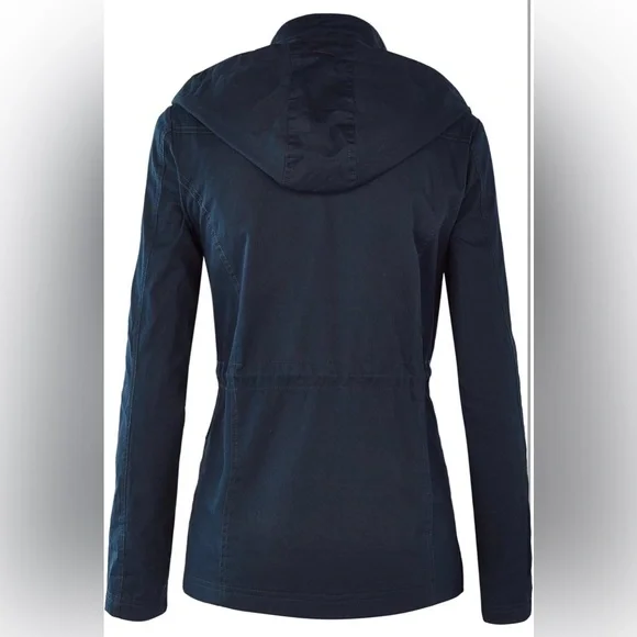 Casual Military Jacket Safari Utility Lightweight Detachable Hoodie - Picture 2 of 6